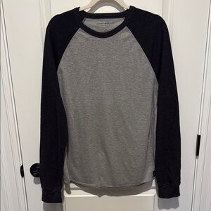 Lucky Brand Gray and Black Long Sleeve Shirt